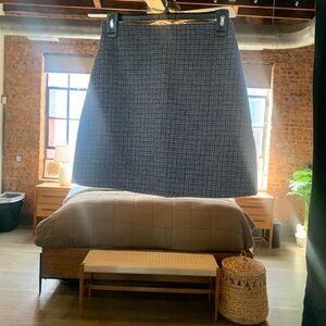 Wool Mini Skirt Club Monaco -Centie Plaid Mini Skirt